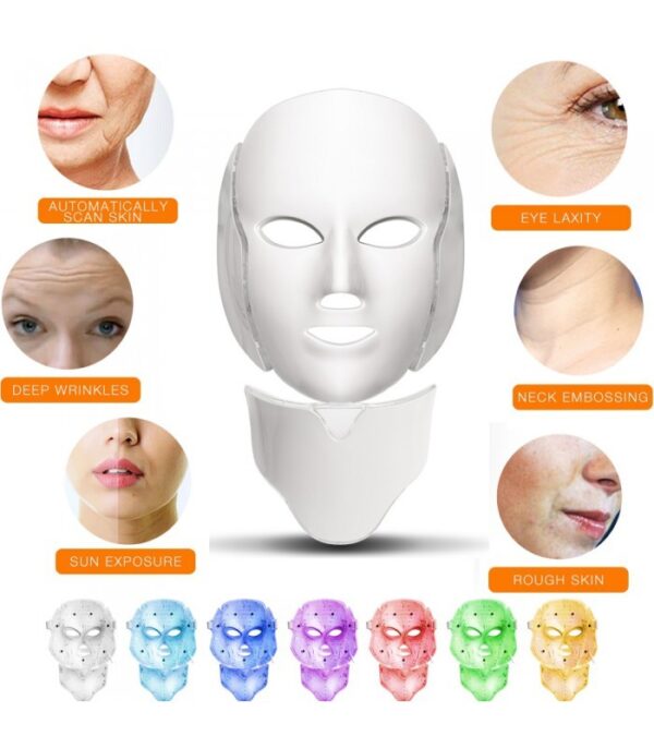 ماسک ال ای دی صورت و گردن LED facial mask