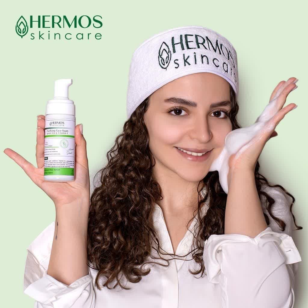 فوم شستشو ویتامین C و چای سبز هرموس