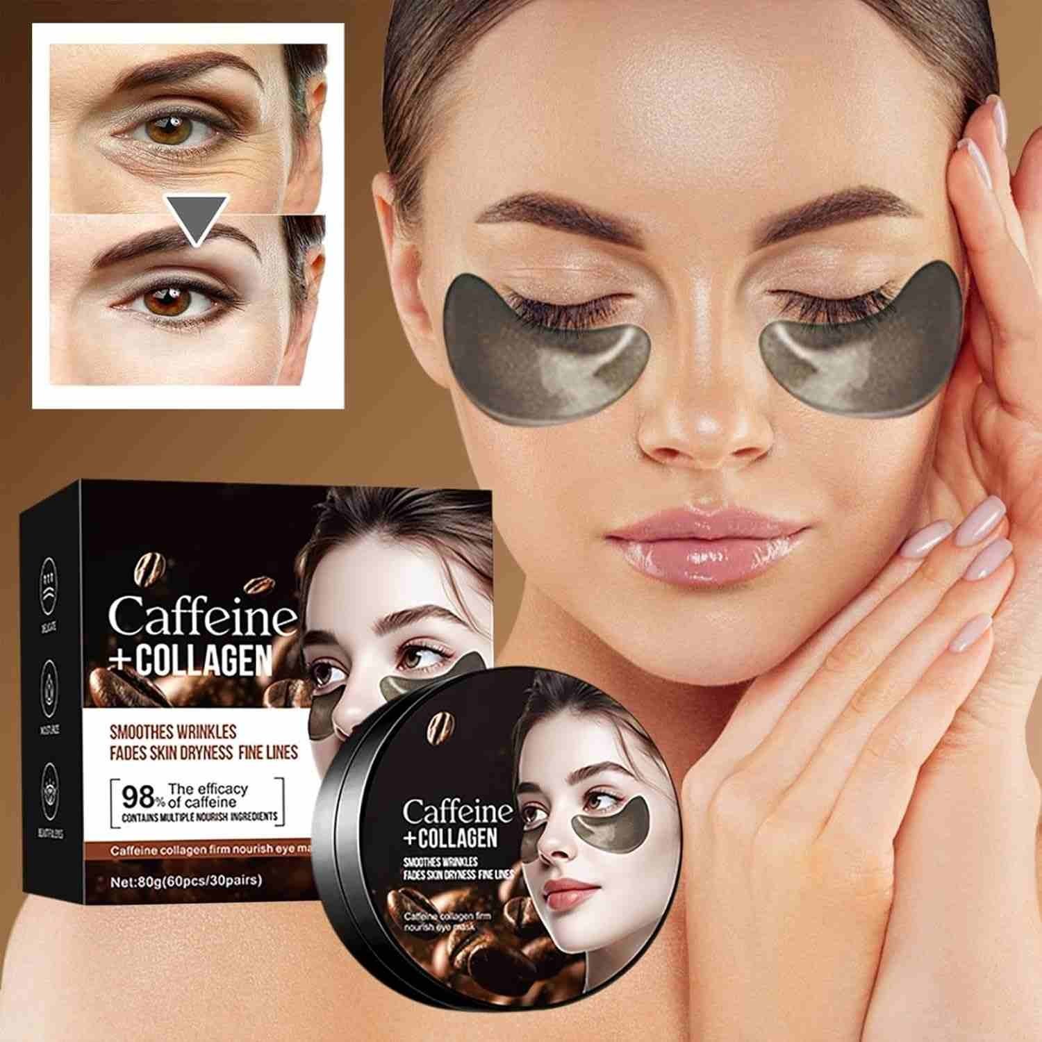 پچ زیر چشم کافئین و کلاژن سادور 60 عددی